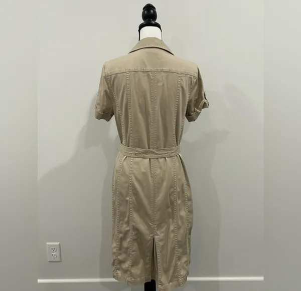 Safari Dress Tan Size 12 - Image 5