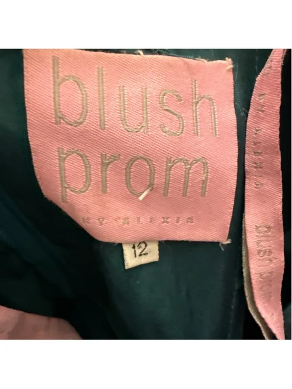Blush Prom Teal Strapless Teacup Dress Size 12 - Image 8