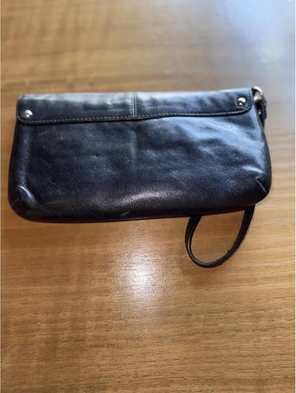 leather Coach Ashley Large Flap Wristlet - Image 5