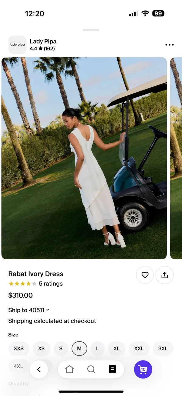 Rabat Ivory Dress - Image 3