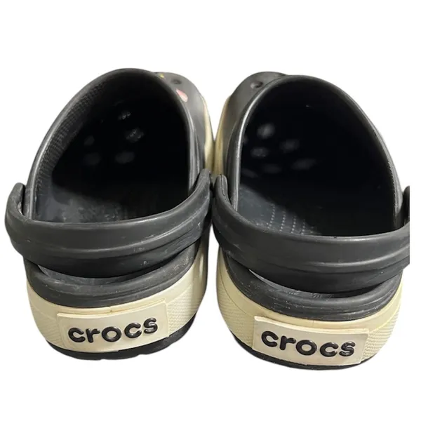Women’s Black & White Classic Crocs - Image 5