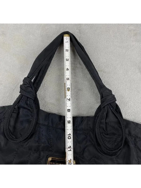 Marc by Marc Jacobs Quilted Tate Tote Bag Women Black Shoulder Strap Puffy - Image 14