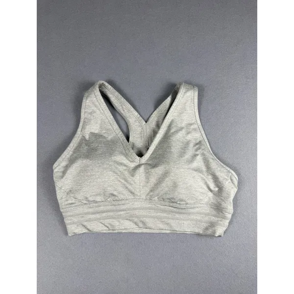 Sweaty Betty Grey Marl V-Neck Racerback Sports Bra SB9612B Women Size M - Image 2