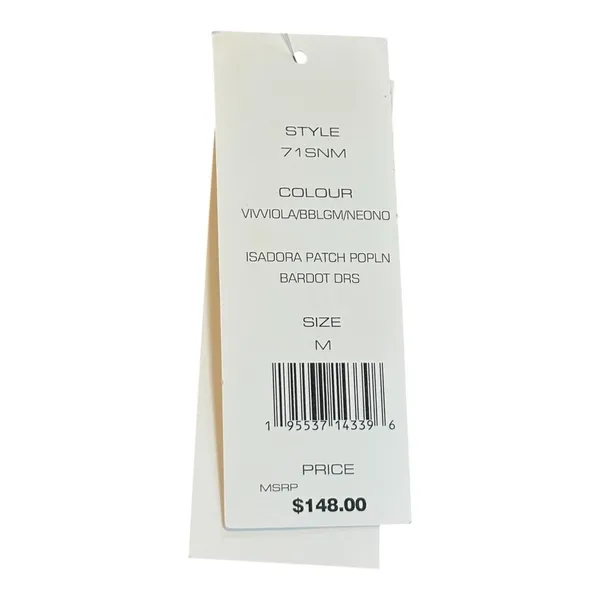 French Connection Isadora‎ Patch Poplin Bardot Dress Medium Multicolor Mini NWT - Image 7