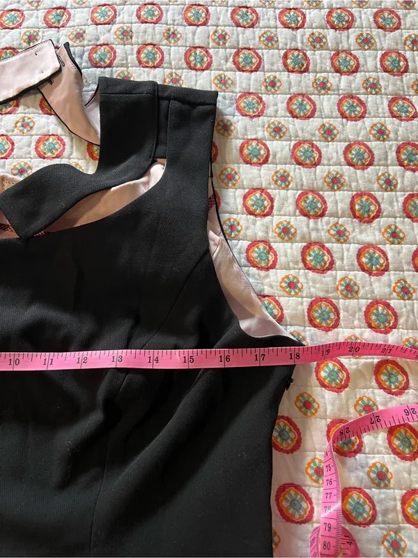 NWT Anthropologie STCL Stamp Dress Black Faux Collar size 12 retails $148 - Image 7