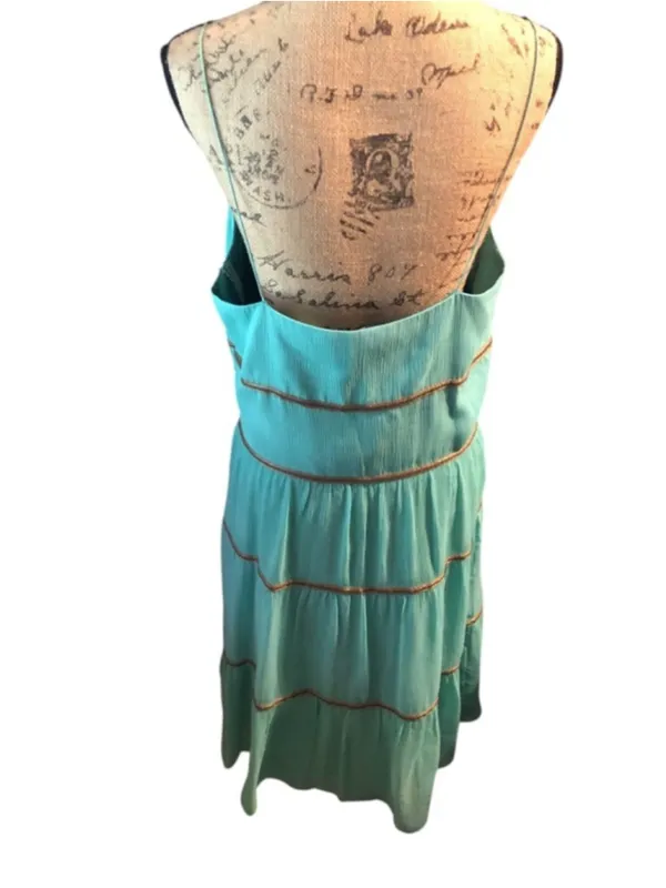 Antonio Melani SILK Sea-foam Dress Size 14 - Image 5