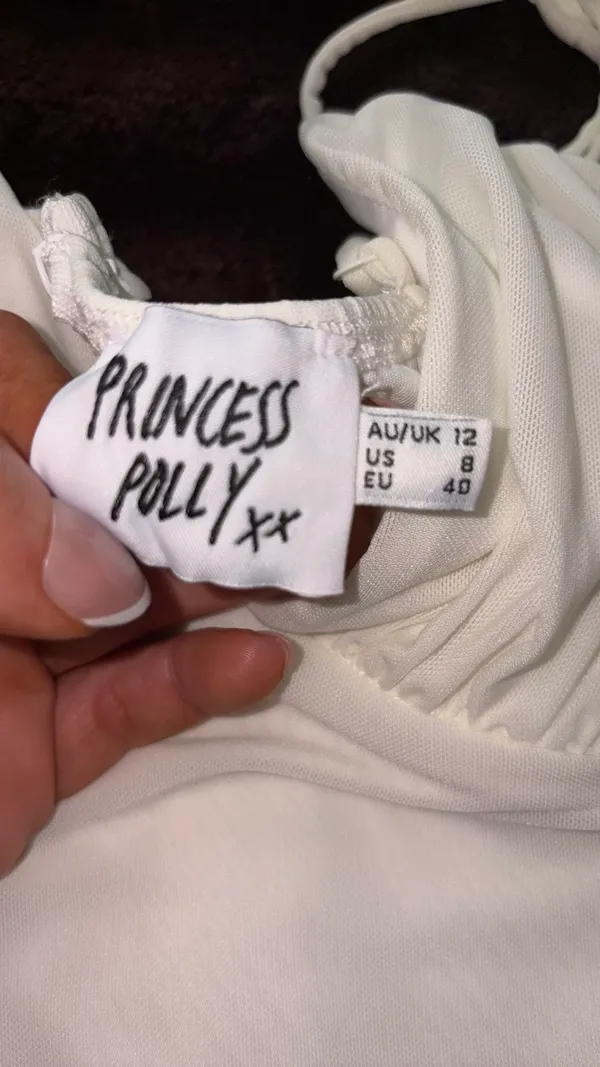 Princess Polly White Bodysuit Mesh - Image 2
