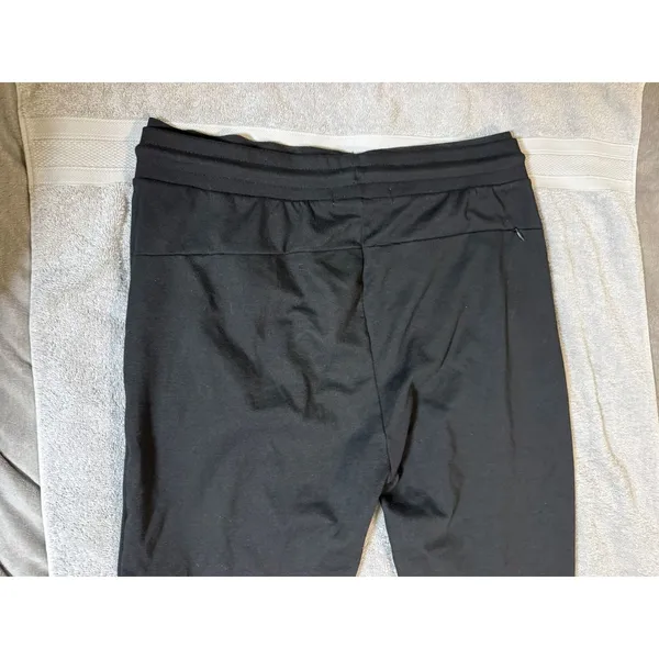 Zara Women‎ Size Large Drawstring Black Stretch Joggers Athletic Lounge Causal - Image 6