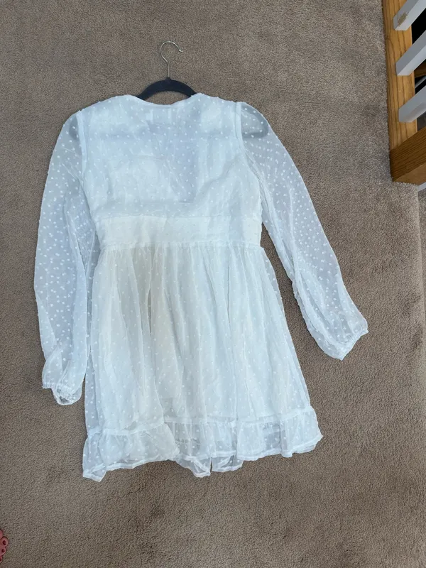 Hello Molly Mini Dress White - Image 3