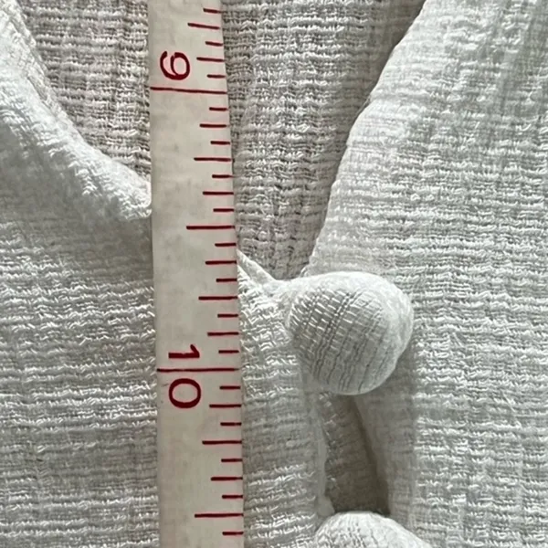 Free People Maise Long‎ Sleeve White Button Front Blouse Size XS - Image 9