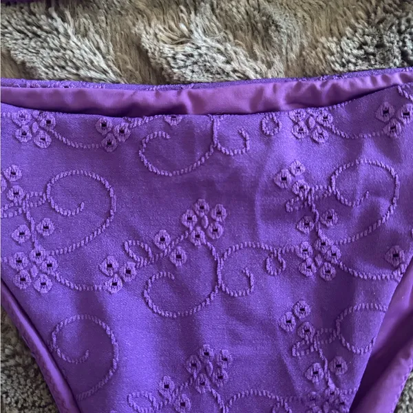 Blackbough purple eyelet bikini - Image 3