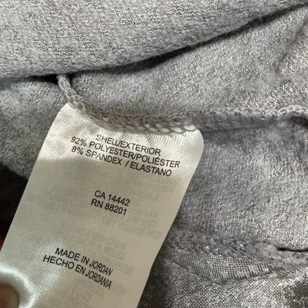 Mondetta Active Pullover  Spandex‎ Quarter Zip Kangaroo Pocket Gray large - Image 5