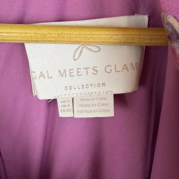 Gal Meets Glam Georgia Chiffon Maxi Dress Size 0‎ Floral Flowy Romantic Cottage - Image 10
