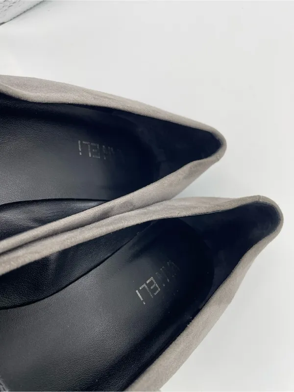 Vaneli suede wedge slip on gray pumps women’s Size 8 1/2M - Image 9