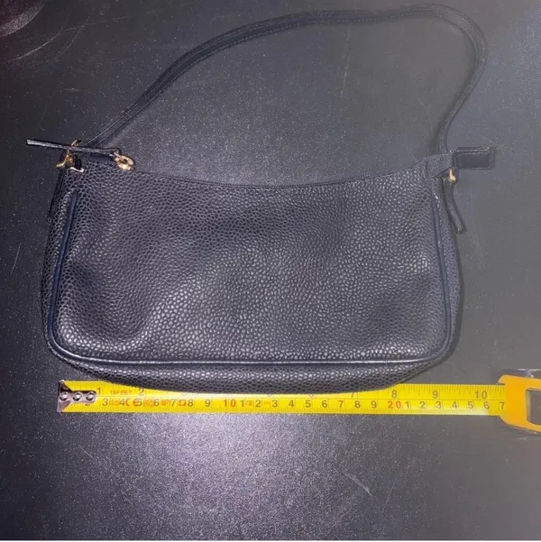 Black Leather Shoulder Bag - Image 7