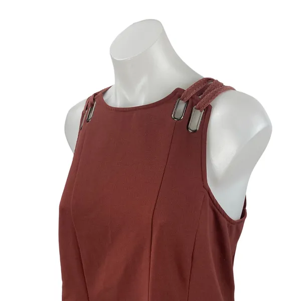 Free People Baby Love Trapeze Cut Out Open Back Sleeveless Mini Shift Dress Sz S - Image 3