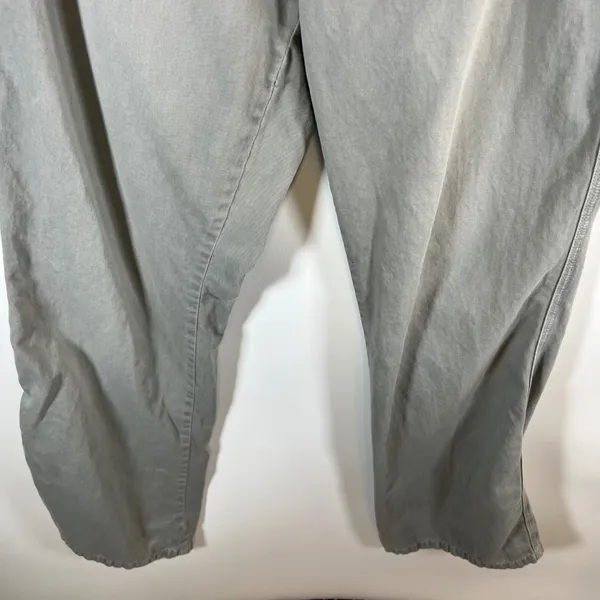 American Eagle Outfitters Womens Gray‎ Cotton Twill Straight Leg Pants Size 10 - Image 4