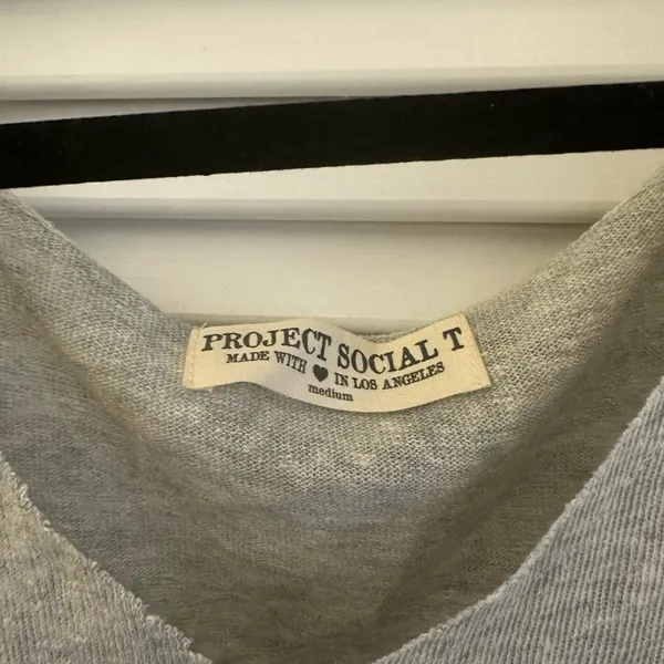 Project Social T Original Textured V - Heather Grey - Image 6