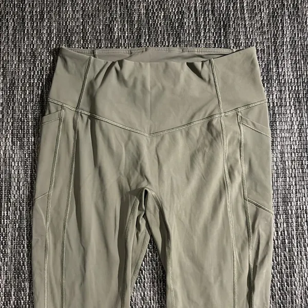 Lululemon All The Right Places Crop Legging II *23" Sage Size 12 - Image 2