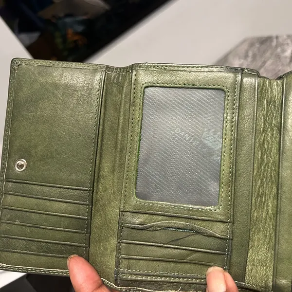 Green Women's Danielamoda wallet genuine Leather Vera Pelle - Image 8