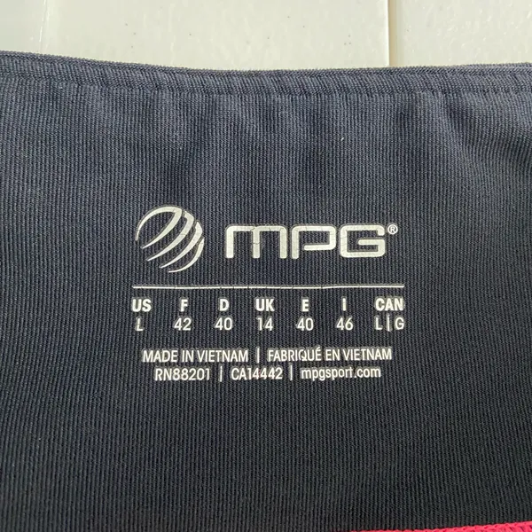 NWOT MPG women’s bright‎ pink cropped stretch active athletic leggings large - Image 5