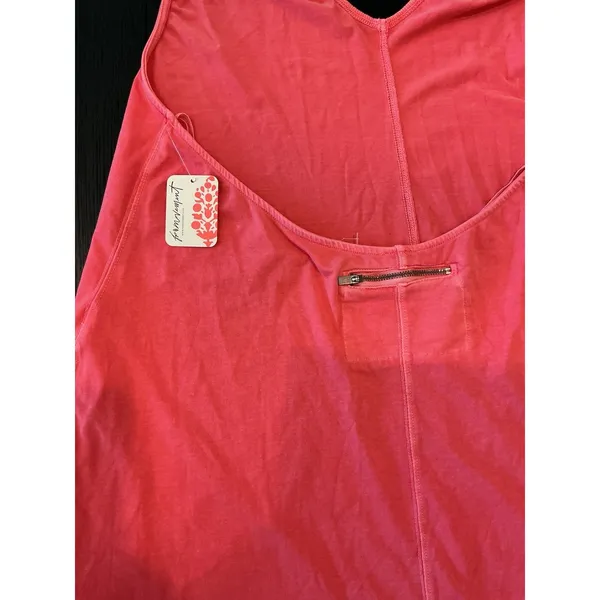 FP Movement NWT $60 Free People Hot Shot Halter Romper Open Back Hibiscus Pink - Image 6