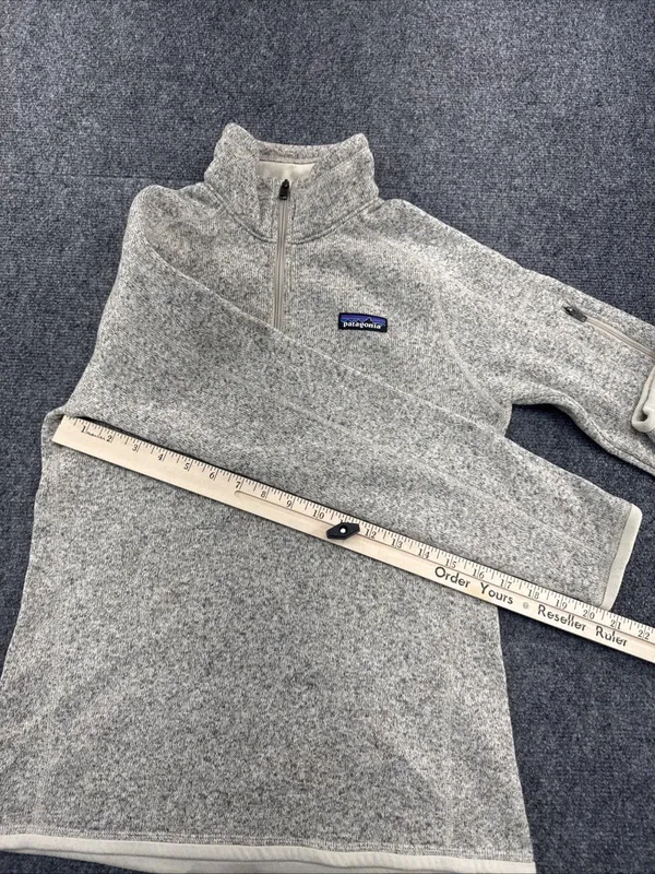 Patagonia Better Sweater 1/4 Zip Women’s S Pelican Gray Fleece Pullover - Image 6