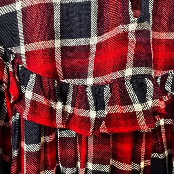 Free People Charlie ruffle plaid top NWT size XS - Image 3