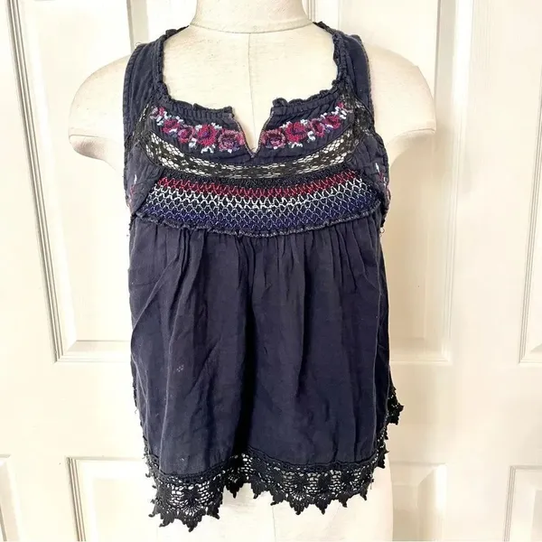 Free People embroidered beaded tank top - Image 2