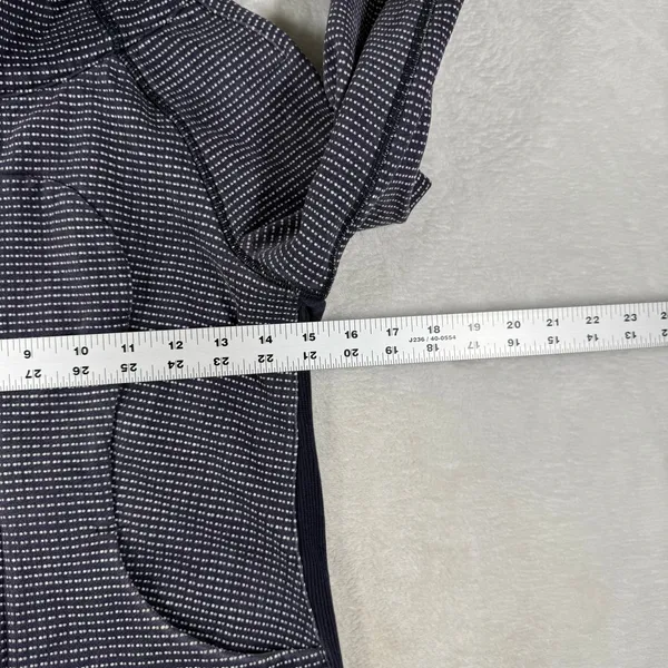 Lululemon Scuba Hoodie Full Zip Jacket Black White Micro Dot Print Size 4 - Image 11