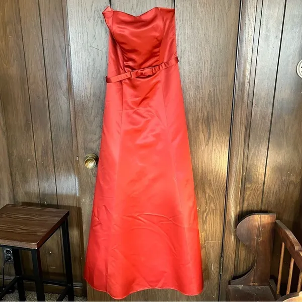Gunne Sax Jessica McClintock Dresses | Jessica McClintock Red Long Dress - Image 3