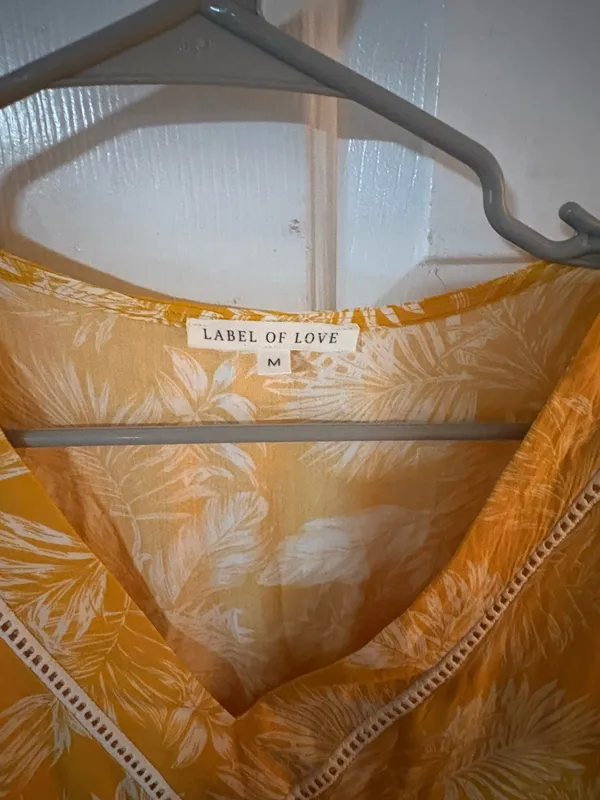 Yellow and White Short Dress - Image 3