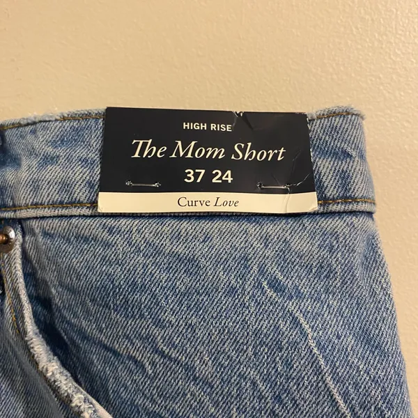 New NWT Abercrombie & Fitch High Rise The‎ Mom Short Curve Love 37 24 - Image 2