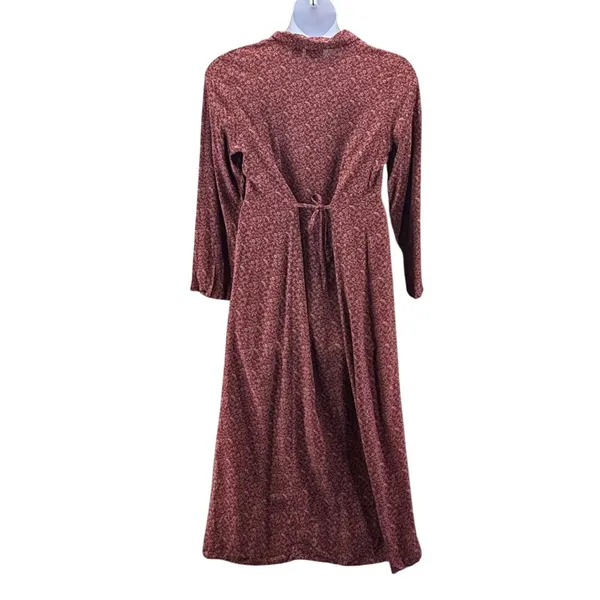 LL Bean Womens Prairie Dress 16 Vintage Cottagecore Simple Rayon Soft Flowy - Image 3