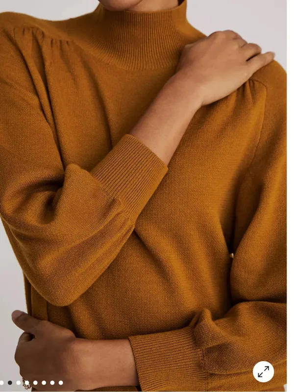 Anthropologie Maeve Mock Neck Sweater Tunic Dress - Image 3