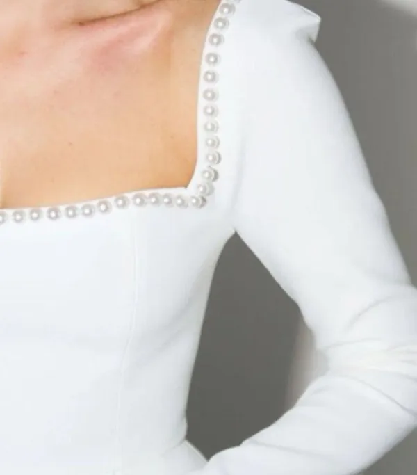 Odd Muse White Pearl Dress NWT - Image 3
