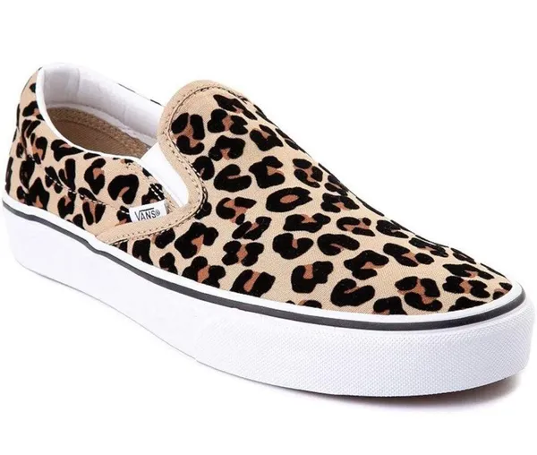 Vans Unisex Classic Slip On Leopard print Men’s size 4 Women’s Size 5 1/2 - Image 2