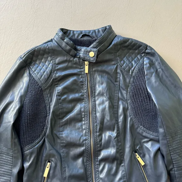 Ci Sono Quilted Faux Leather Moto Jacket - Image 2