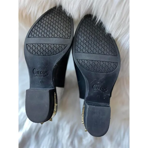 Circus by Sam Edelman Black & white Ankle Boots with Decorative Heel size 8.5 - Image 9