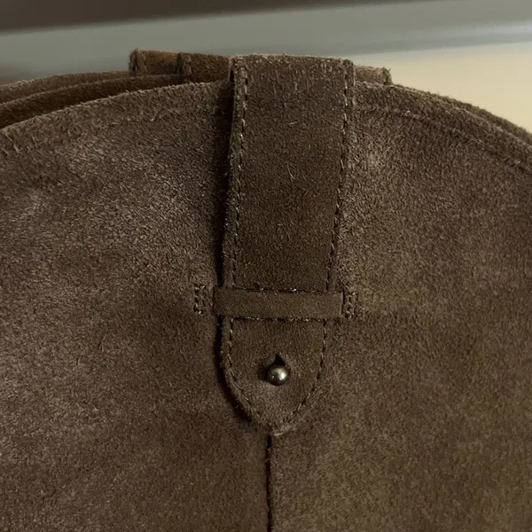 Frye & Co Tania Suede Riding Boots Pull On Brown Taupe Women’s Size 8 - Image 11