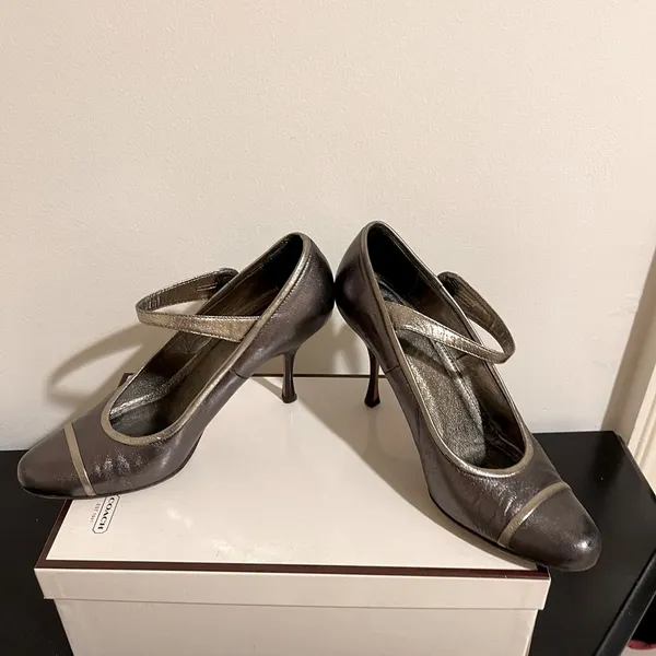 Coach Metallic Lauryn MaryJane Heels - Image 5