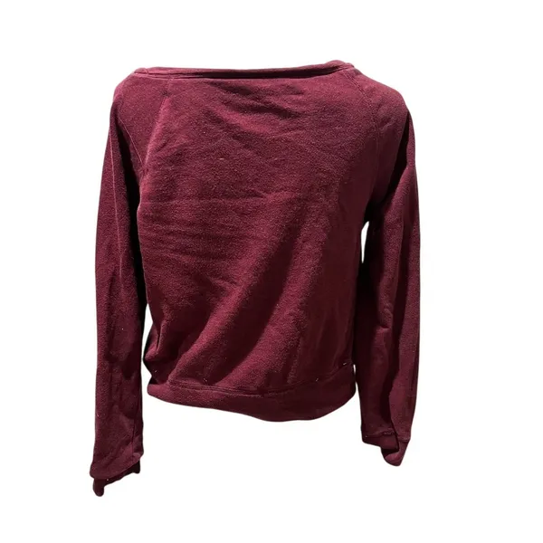 Oakley Women's Burgundy Crew Neck Sweatshirt Size S Long Sleeve Casual - Image 2