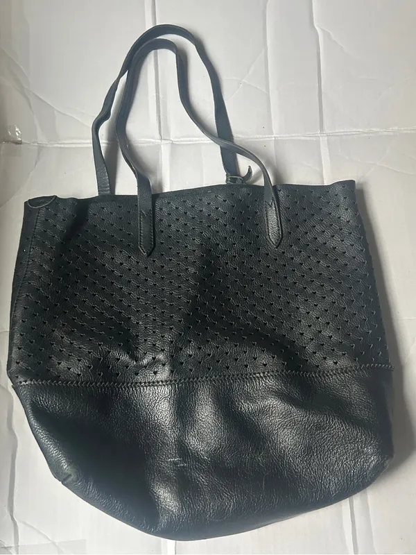 J. Crew Heart Cutout Leather Tote Bag - Image 2