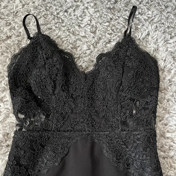 Windsor Black Lace Mini Dress Size Xs - Image 2
