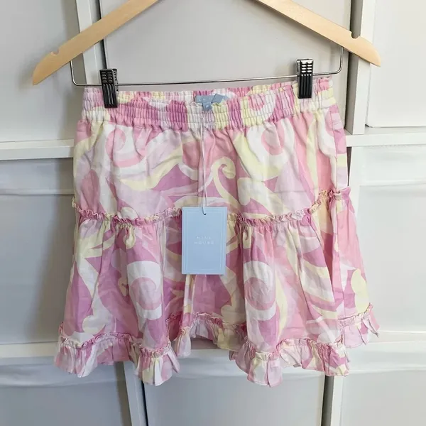 Hill House The Paz Skirt Pink Size Medium NWT - Image 3