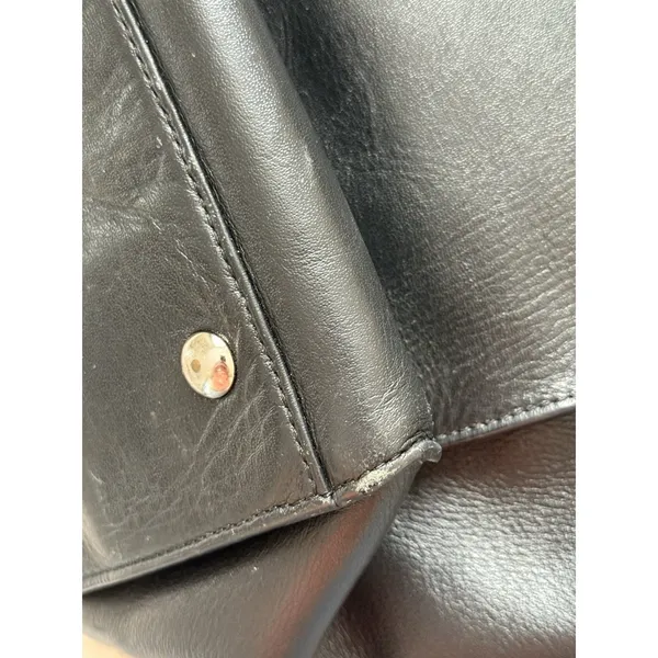 Coach Charlie Tote Bag Large Black Leather Shoulder‎ Handbag Purse - Image 11