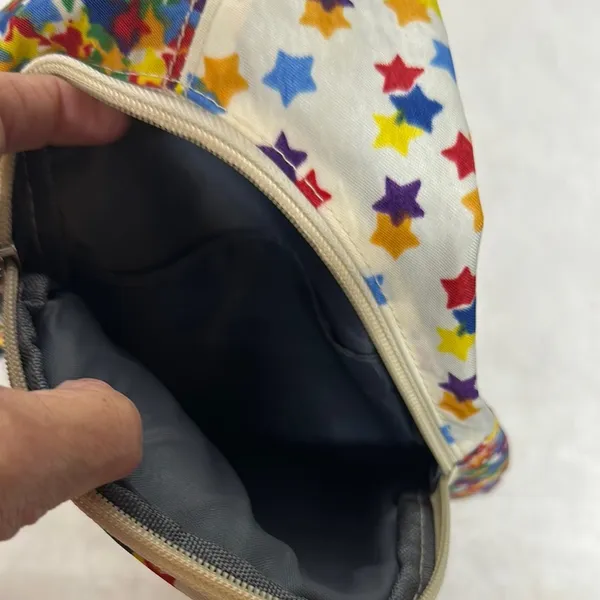 Blue and Yellow Mosaic Backpack with Adjustable Strap - Image 6