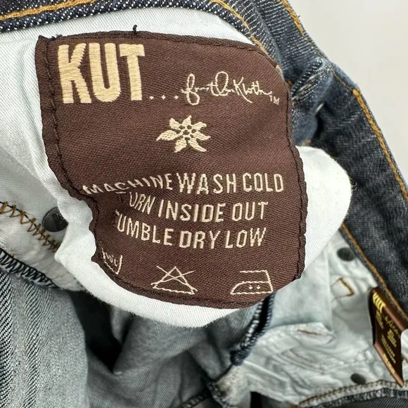 Kut from the Kloth size 4 blue jeans boot cut button tab‎ back pockets - Image 8