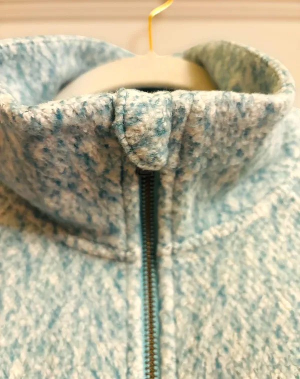 LL Bean Women’s Small Mottled Full Zip Fleece Cardigan Heathered Gorpcore Fitted - Image 5