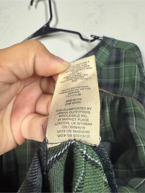 Free people Plaid Flannel Shirt Size Large - Image 5